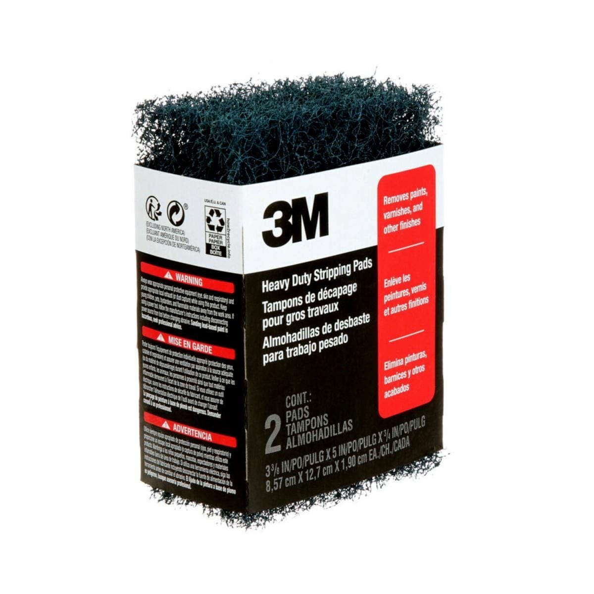 3M Heavy Duty Stripping Pad for Flat Surfaces, 2-pk S7N7 - product image 2