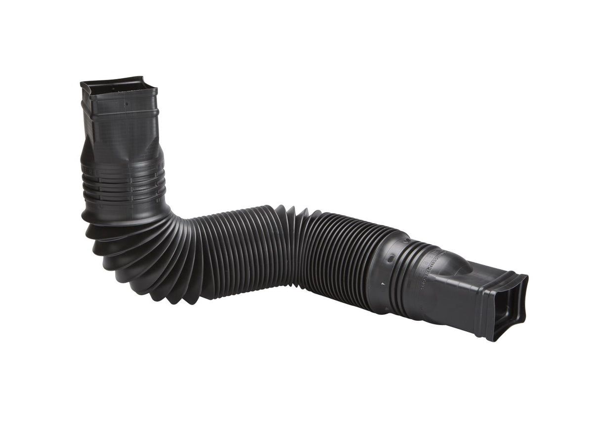 Canada Flex-a-Spout Vinyl Downspout Extension, Rust-proof, Black L7V7 - product image 1