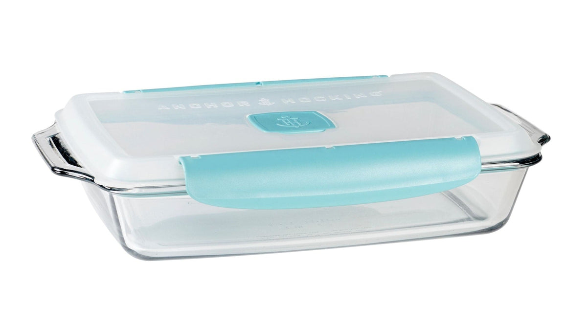 Rectangular Glass Bakeware Container with TrueLock Vented Locking Lid, 3-qt X0S4 - product image 1