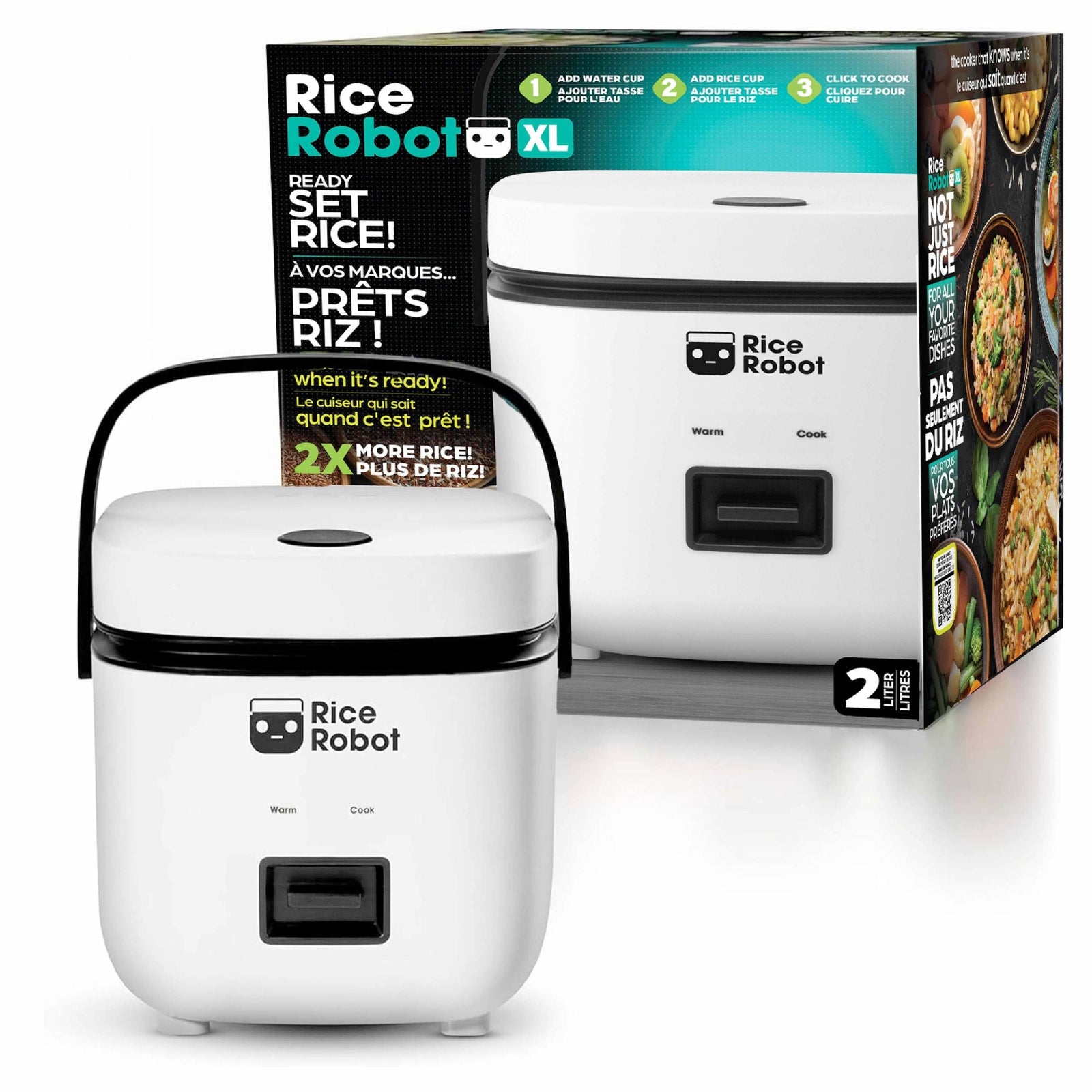 Nonstick Rice Cooker Robot, Large, 2-L Capacity I0F3 - product image 1