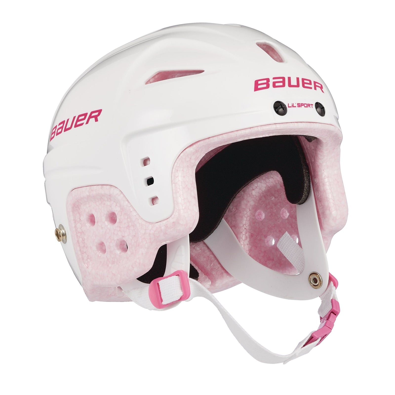Lil' Sport Hockey Helmet, Youth, White & Pink K1L0 - product image 1