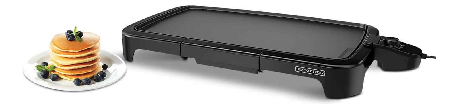 Family Sized Electric Griddle, Black, 20-in x 11-in B0Z2 - product image 3