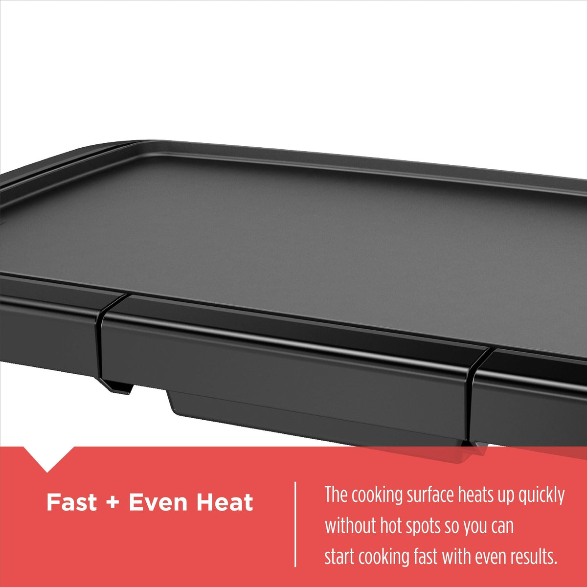 Family Sized Electric Griddle, Black, 20-in x 11-in B0Z2 - product image 7