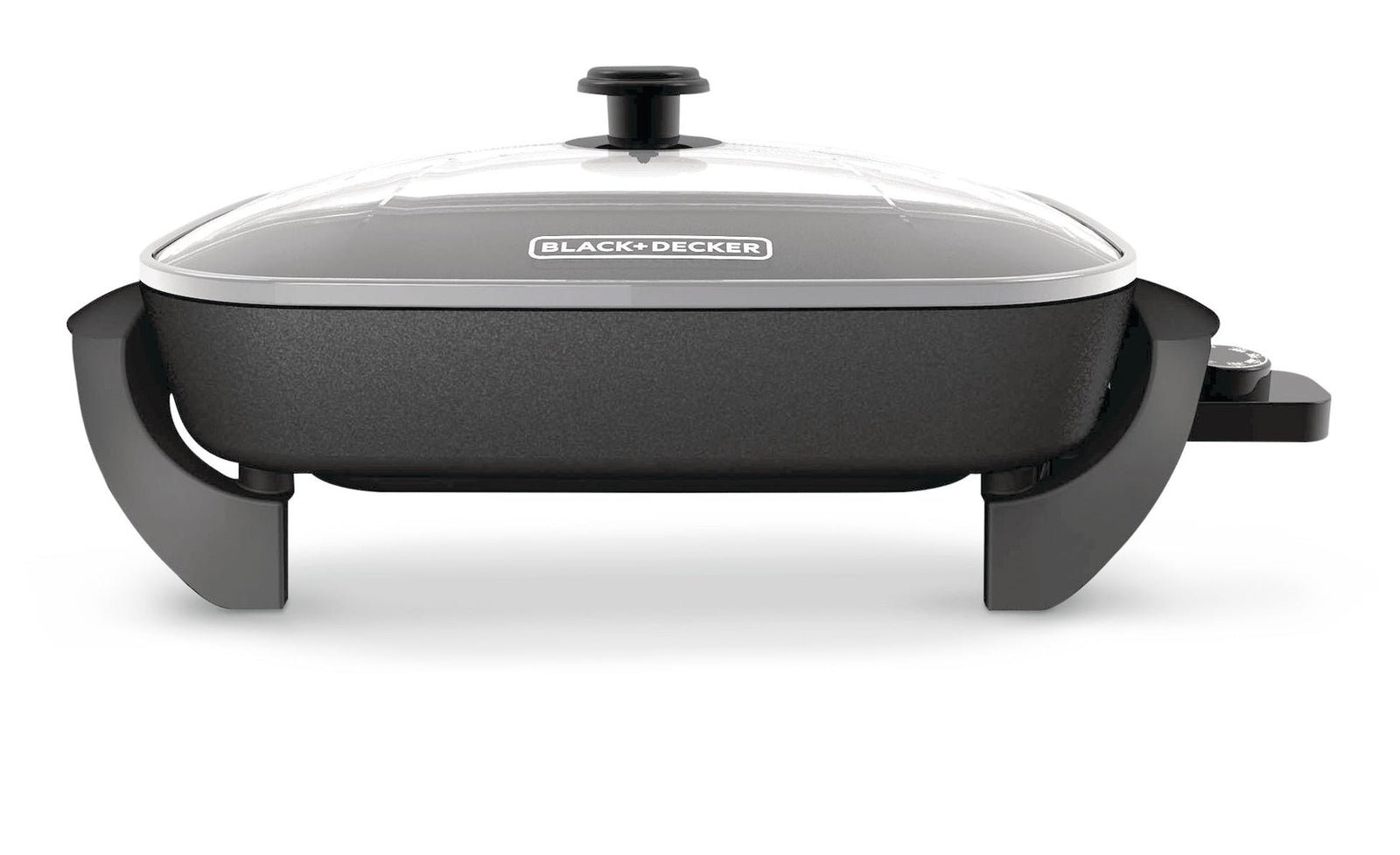 Family-Sized Non-Stick Electric Skillet, Black, 12x15-in U2F6 - product image 3