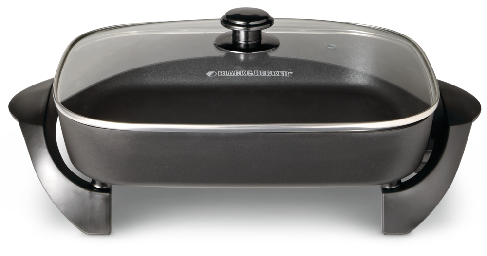 Family-Sized Non-Stick Electric Skillet, Black, 12x15-in U2F6 - product image 5