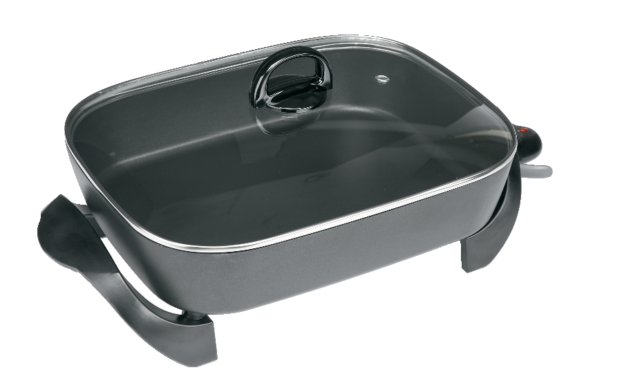 Family-Sized Non-Stick Electric Skillet, Black, 12x15-in U2F6 - product image 6