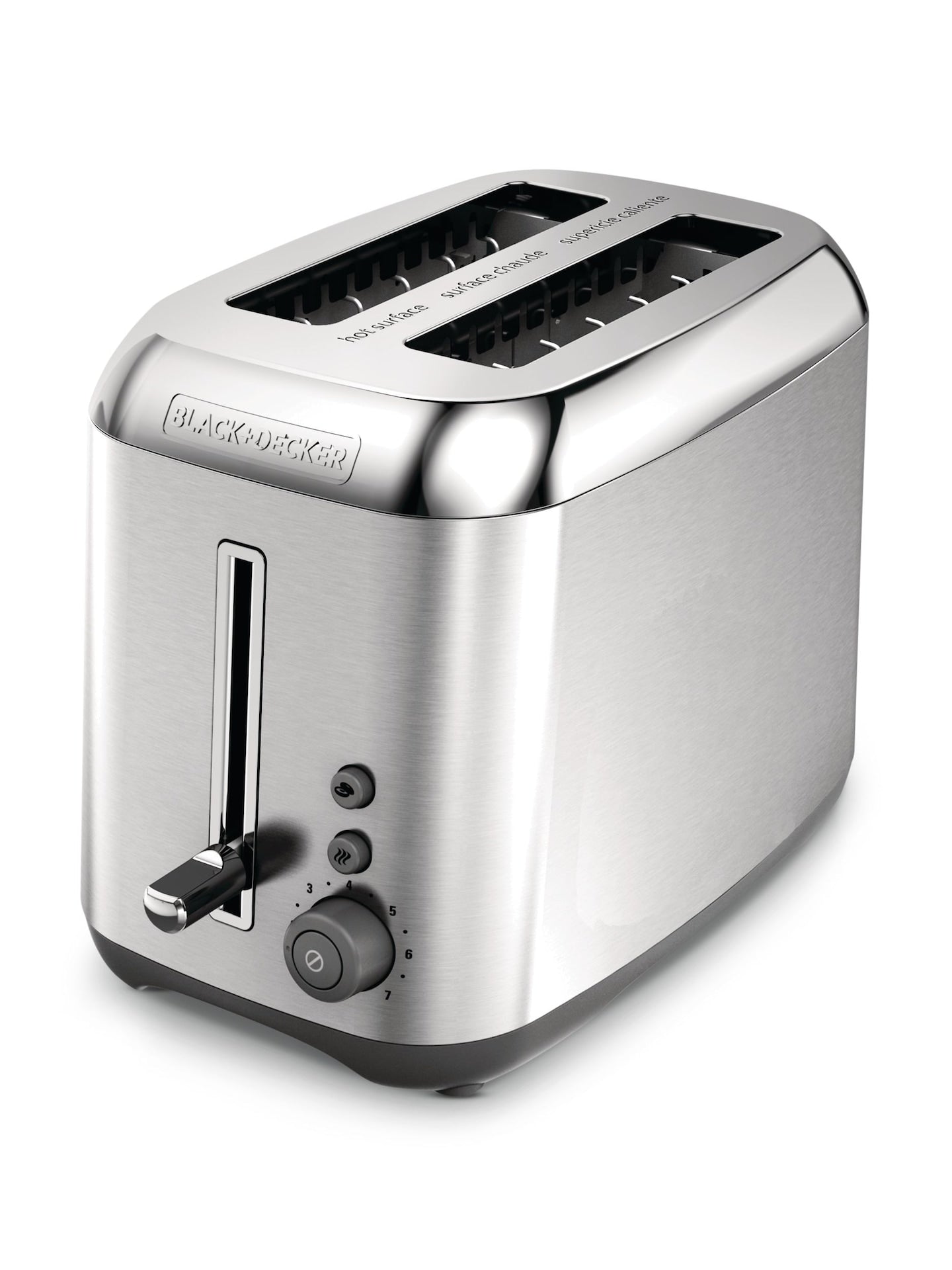 Kitchen Tools Extra Wide Slots Toaster with 7 Settings, Stainless Steel, 2-Slices K5V6 - product image 1