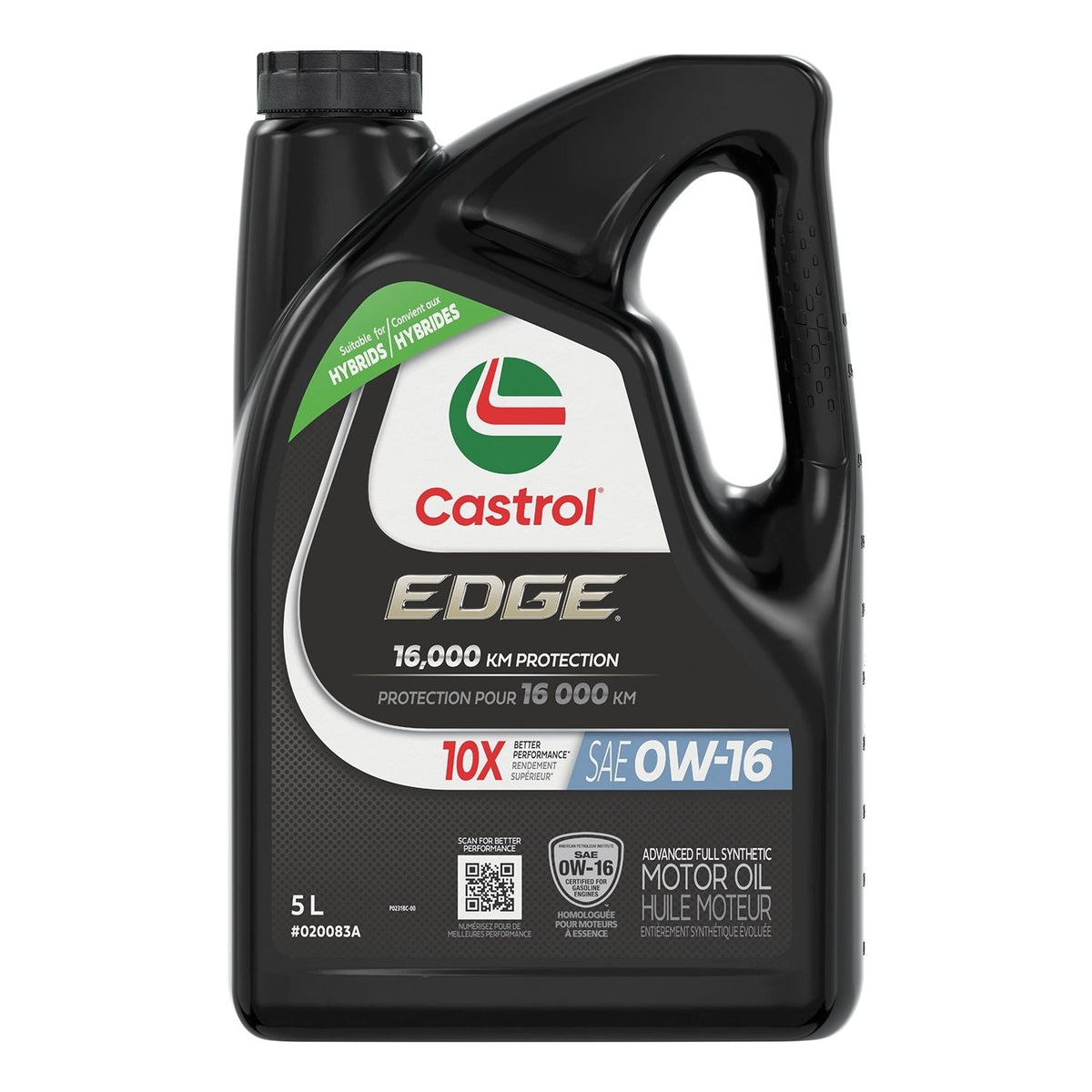 EDGE 0W16 Advanced Synthetic Motor Oil, 5-L C6O1 - product image 1