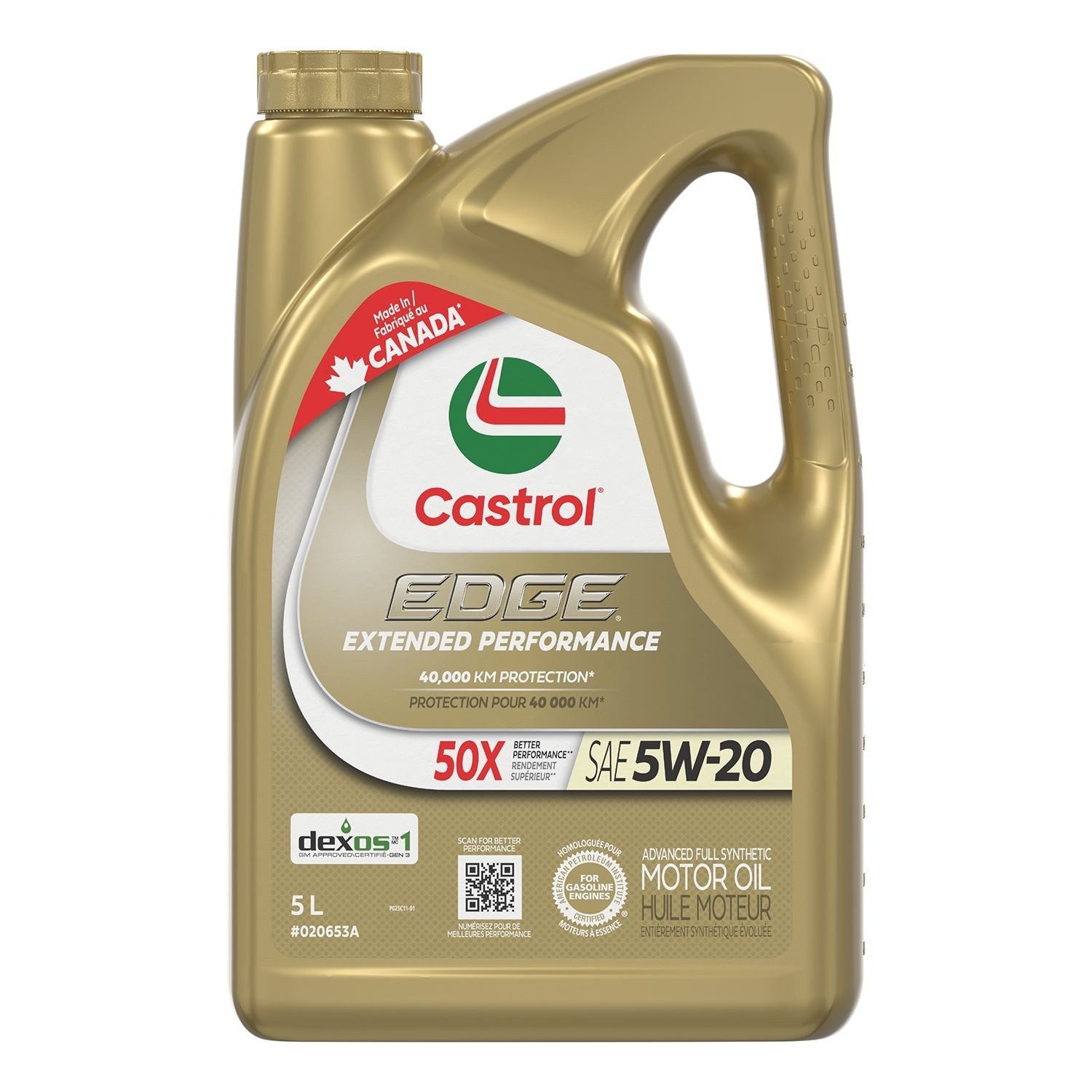 EDGE Extended Performance 5W30 Synthetic Engine/Motor Oil, 5-L Y6A7 - product image 1