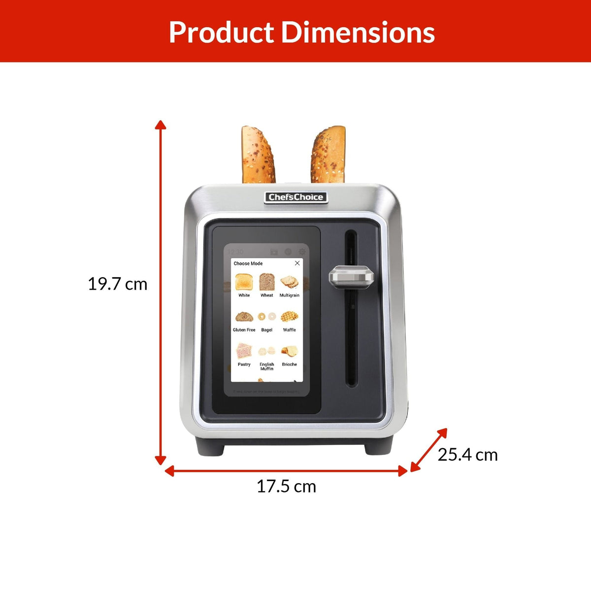 2-Slice Toaster with Touchscreen Display V3N6 - product image 2