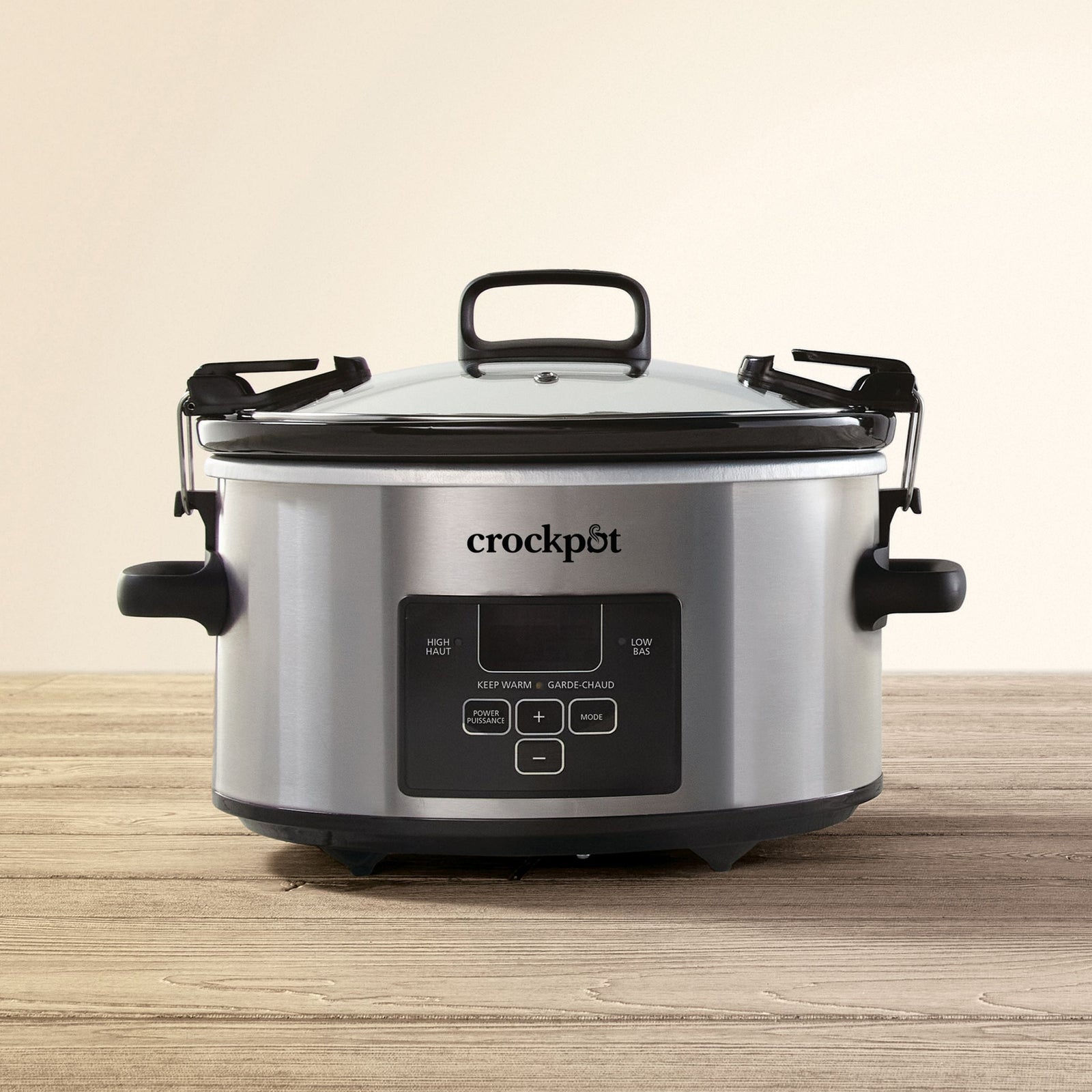 Digital Programmable Slow Cooker with Locking Lid, Feeds 4 People & More, Stainless Steel, 4-qt Z2P3 - product image 3