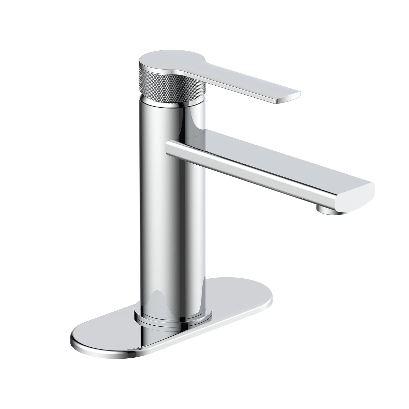 Sia 1-Handle Lavatory Faucet with Knurled Accents, Chrome A5Q6 - product image 1