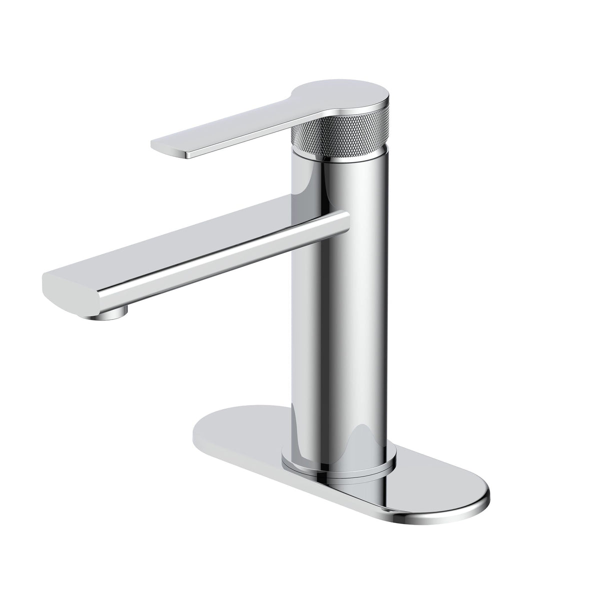 Sia 1-Handle Lavatory Faucet with Knurled Accents, Chrome A5Q6 - product image 2