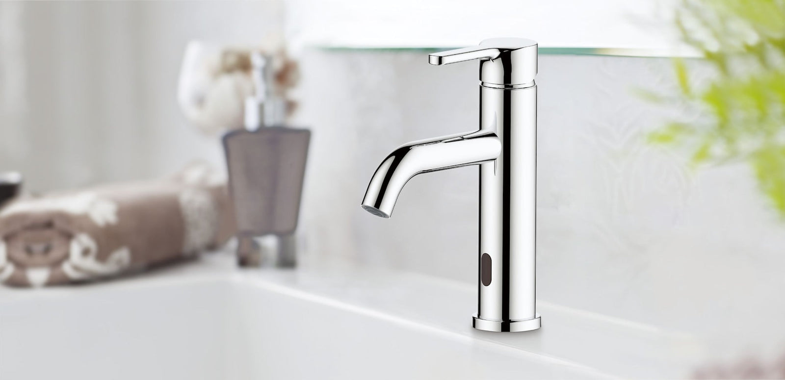 Tronus Touchless Single Control Lavatory/Bathroom Sink Faucet, 4-in Centerset, Chrome C4Y1 - product image 3