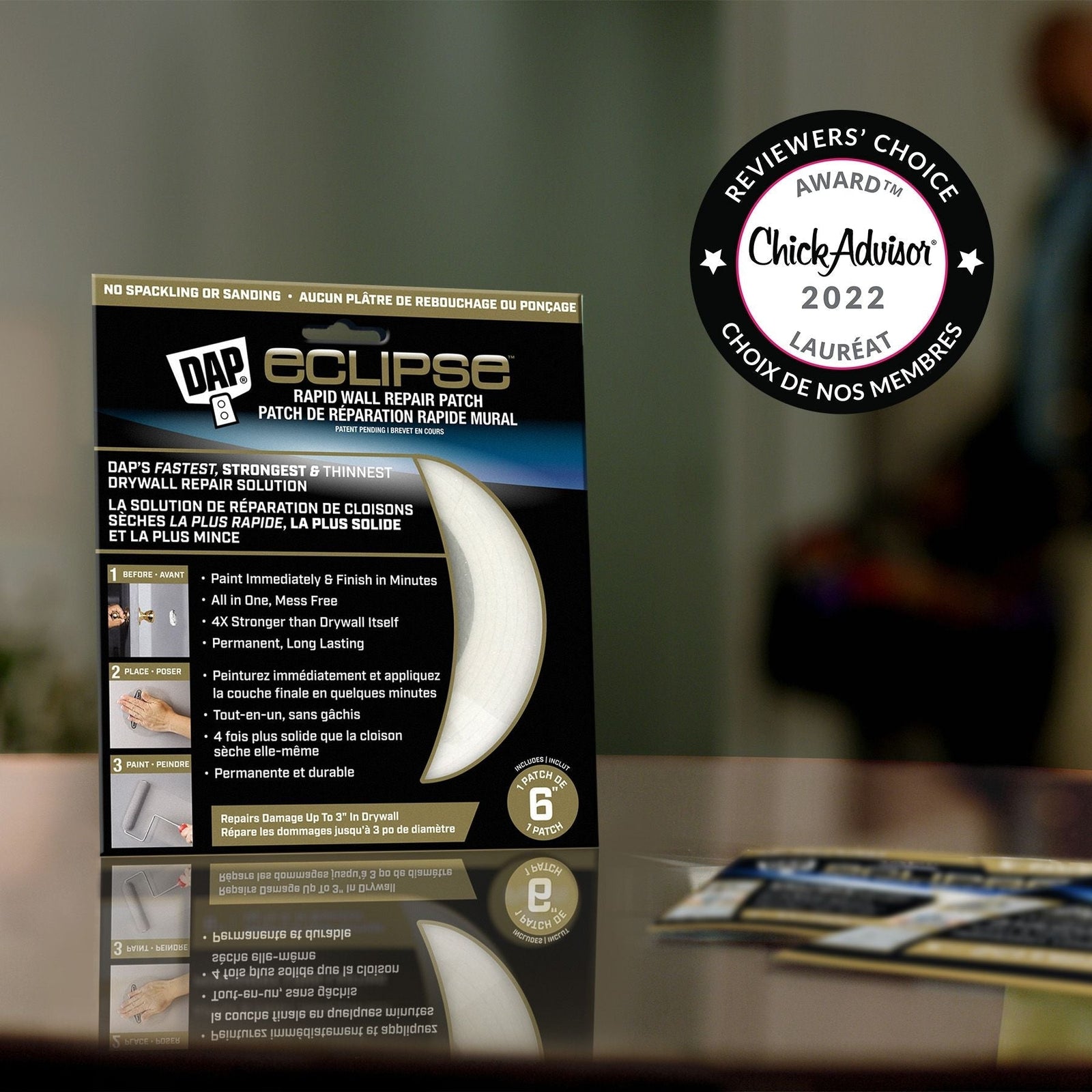Eclipse Wall Repair Patch, 4-in J6Z3 - product image 3