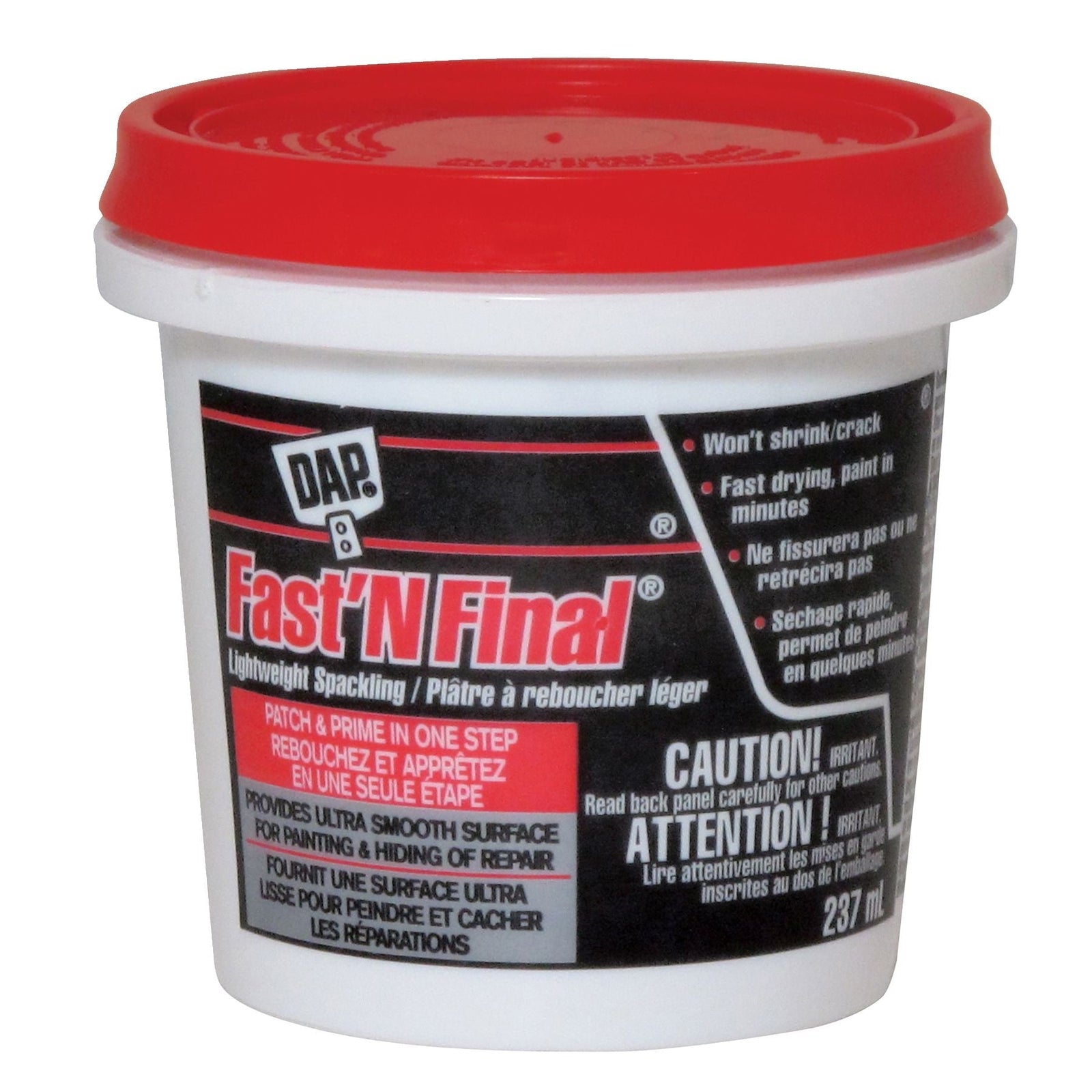 Fast N' Final Lightweight Spackling, 237-mL Y2U2 - product image 1