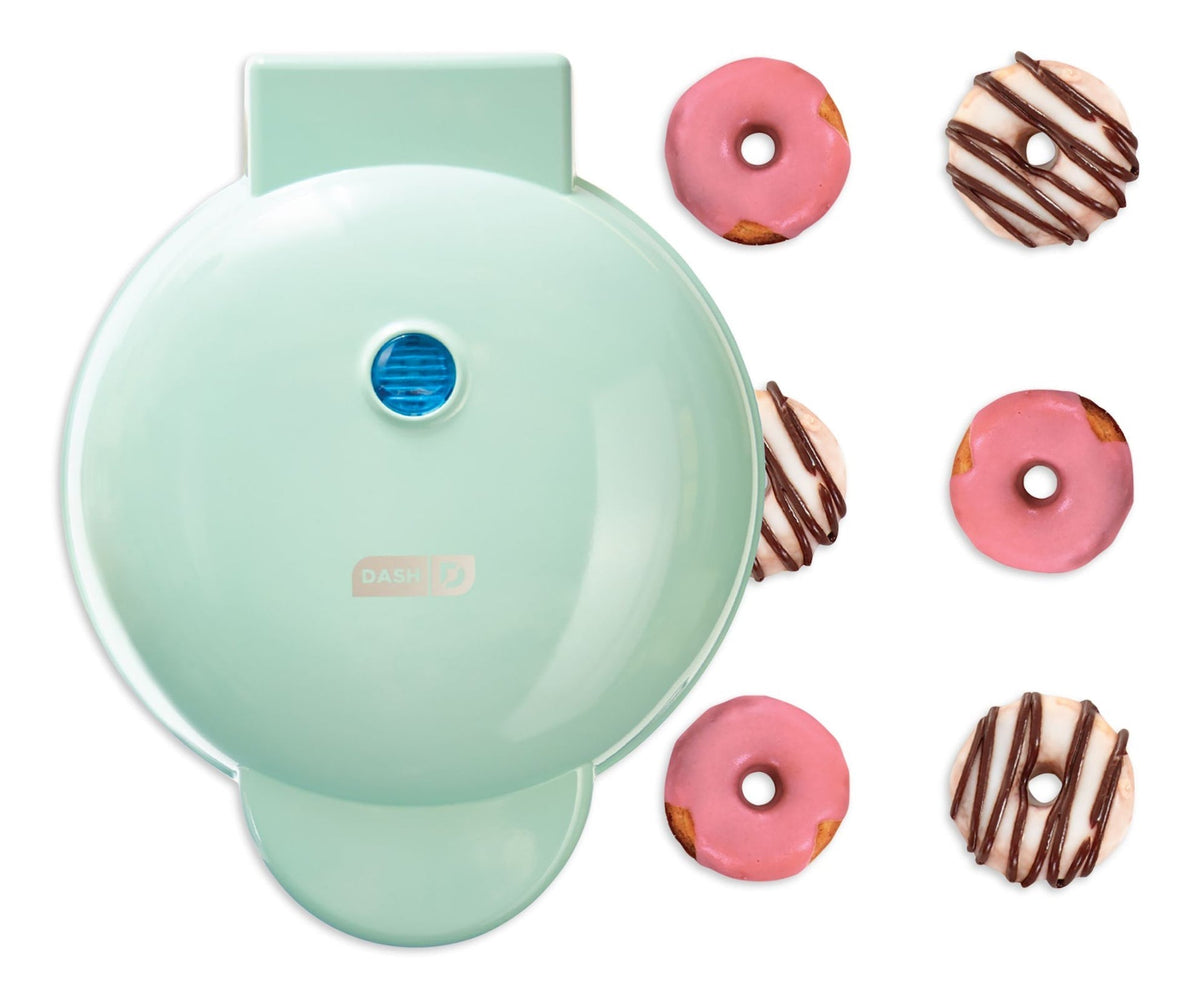 Express Mini Compact Electric Donut Maker, Non-Stick Surface, Aqua L6O8 - product image 5
