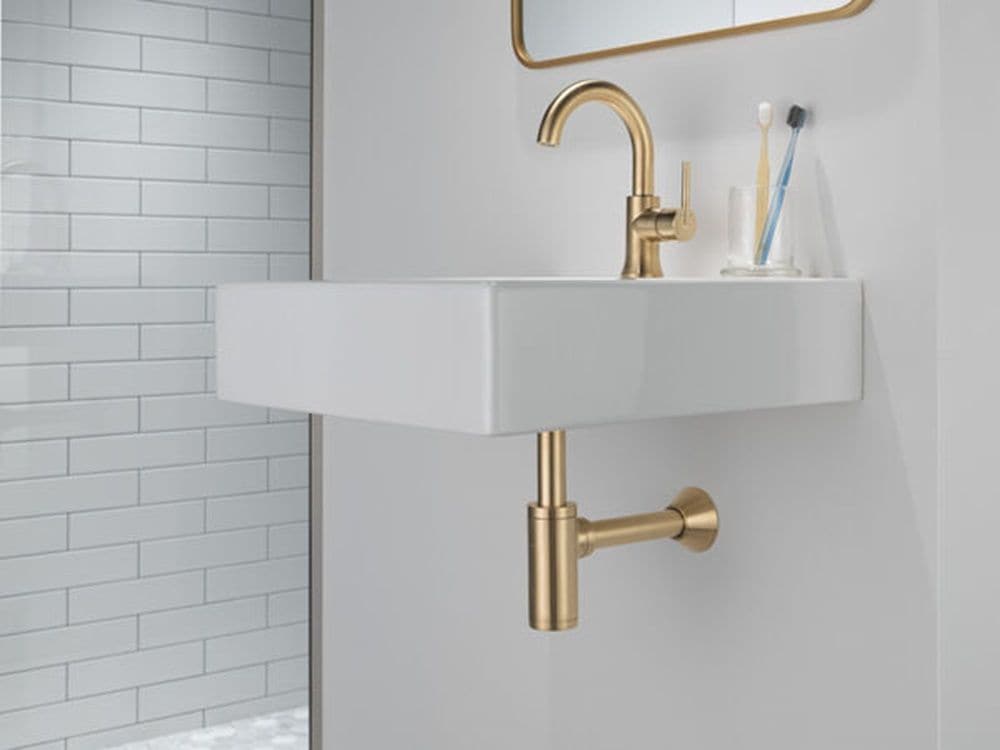 1-Handle High-Arc Lavatory Faucet, Champagne Bronze J4R2 - product image 5