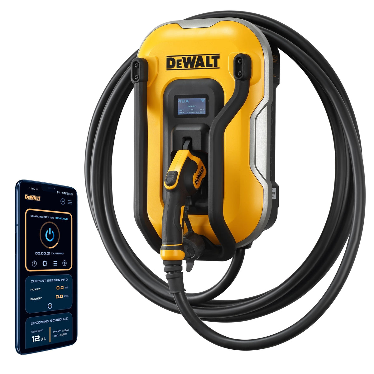 48A Wi-Fi Level 2 Hardwired J1772 EV Charger J4E3 - product image 1