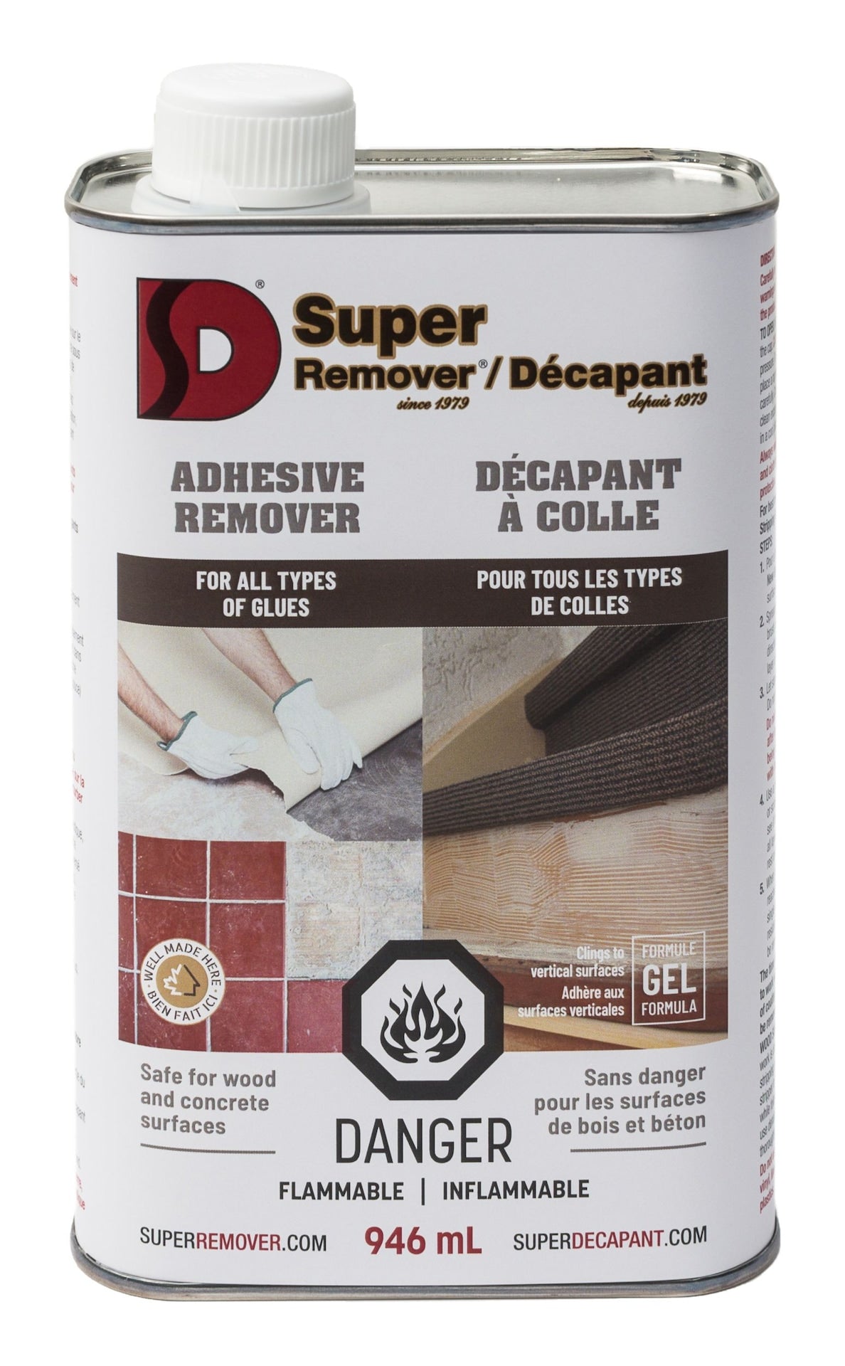 Super Remover Multi-Surface Adhesive Glue Remover, Methylene Chloride-Free, 946-mL B9N8 - product image 1