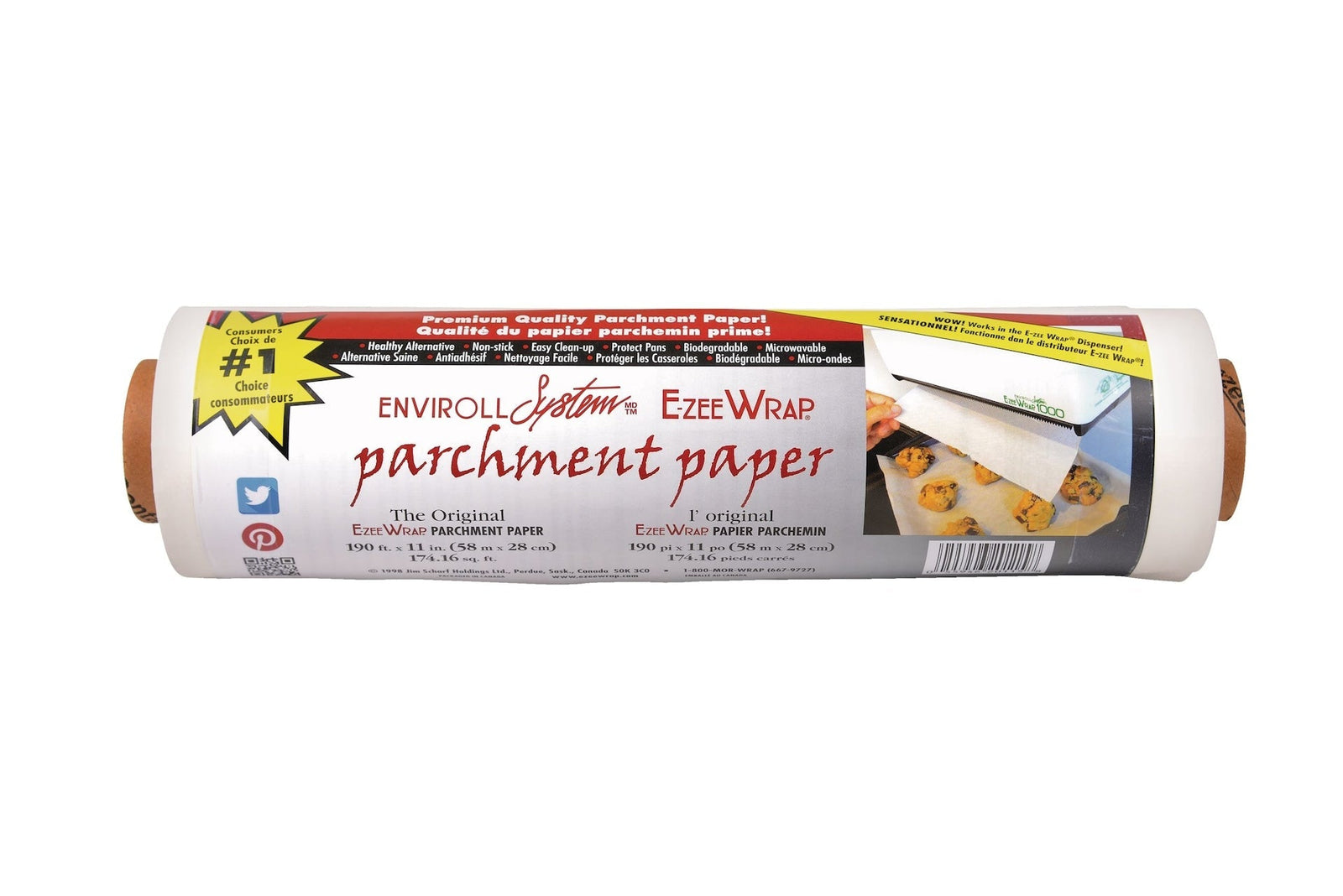 Wrap Parchment Paper, 190-ft Roll, for Baking & Cooking F4V2 - product image 1