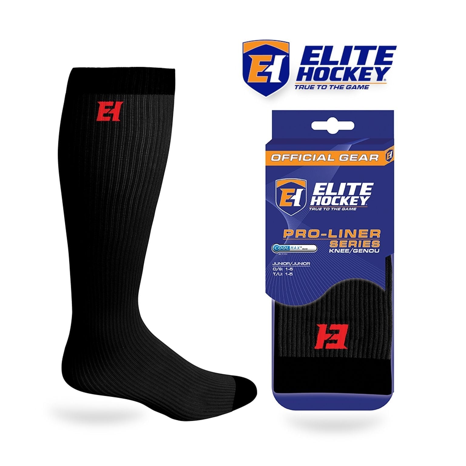 Hockey Pro-Liner Skate Socks, Junior, Various Colours H2L7 - product image 1