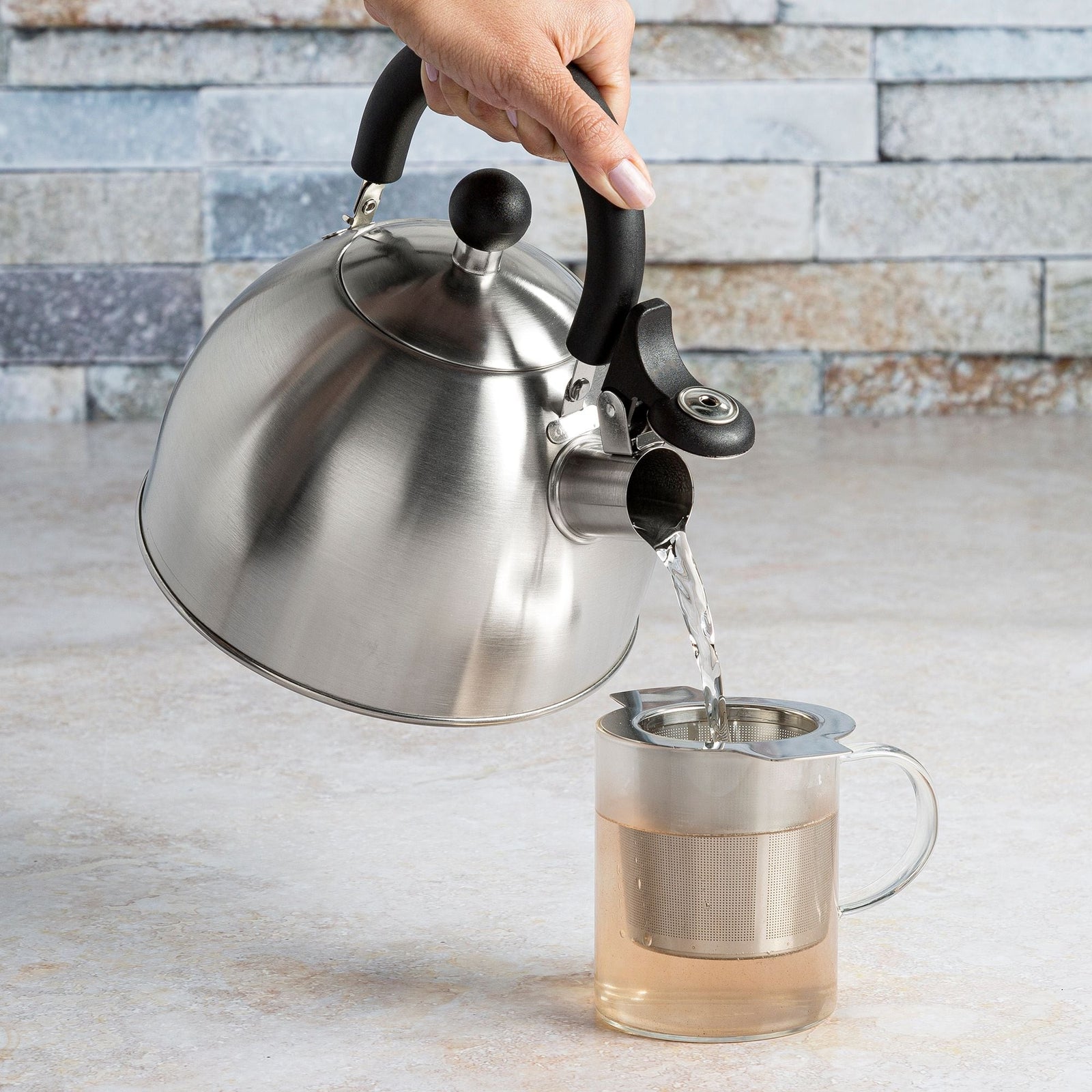 Stainless Steel Stovetop Kettle, 1.4-L H0J1 - product image 3