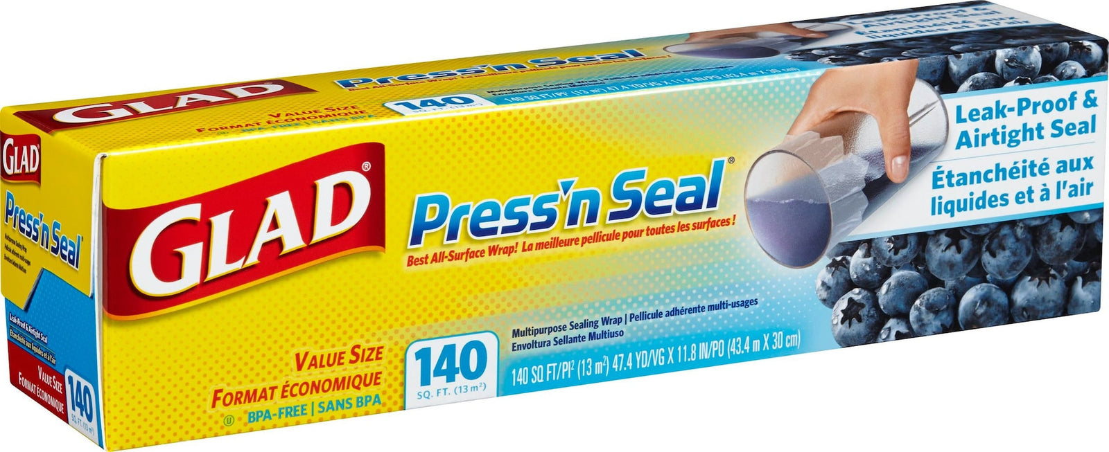 Press 'N' Seal Plastic Wrap, 140-ft Z5W9 - product image 1