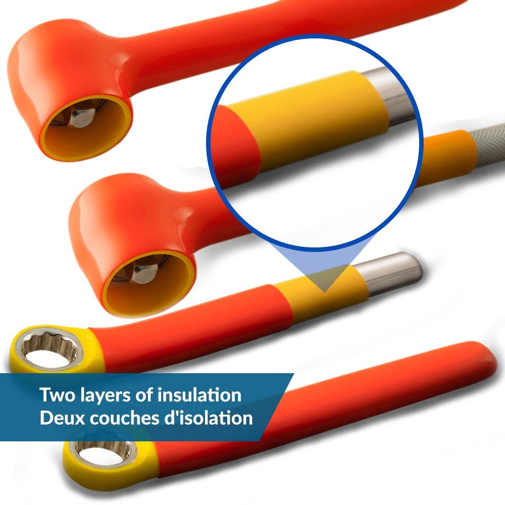 Tools 42T Reversible Ratchet, 1000V Insulated, 3/8-in S5A6 - product image 3
