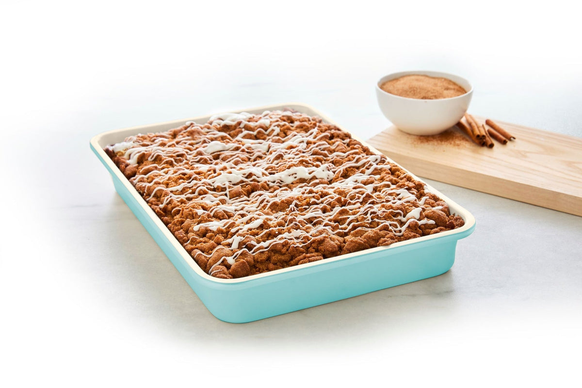 Green Pan Rectangular Teal Ceramic Non-Stick Oblong Cake Pan, 13.54x9.56x2.71-in I4S1 - product image 1