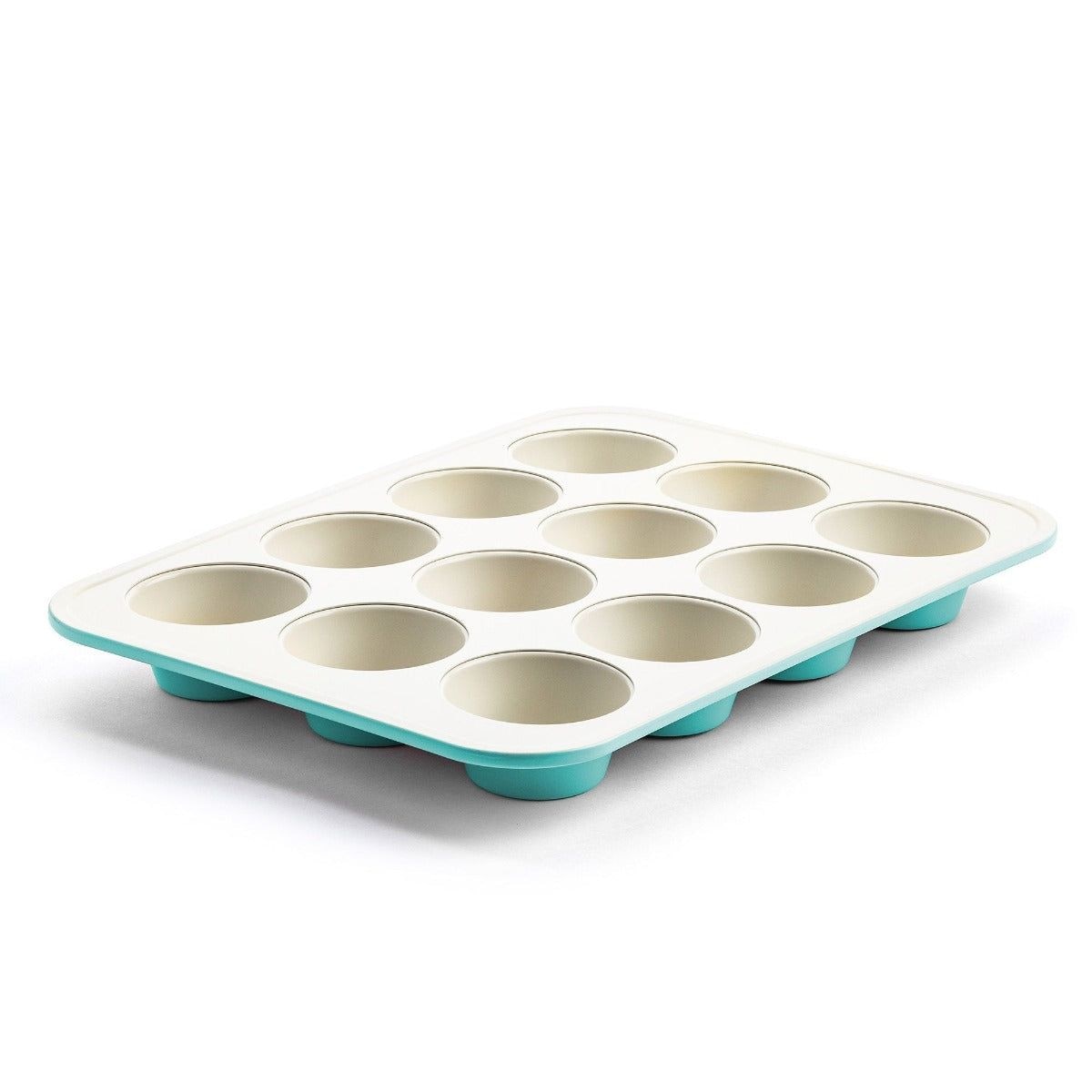 Green Pan Teal Ceramic Non-Stick Muffin Pan, 12-Cup W8S3 - product image 1