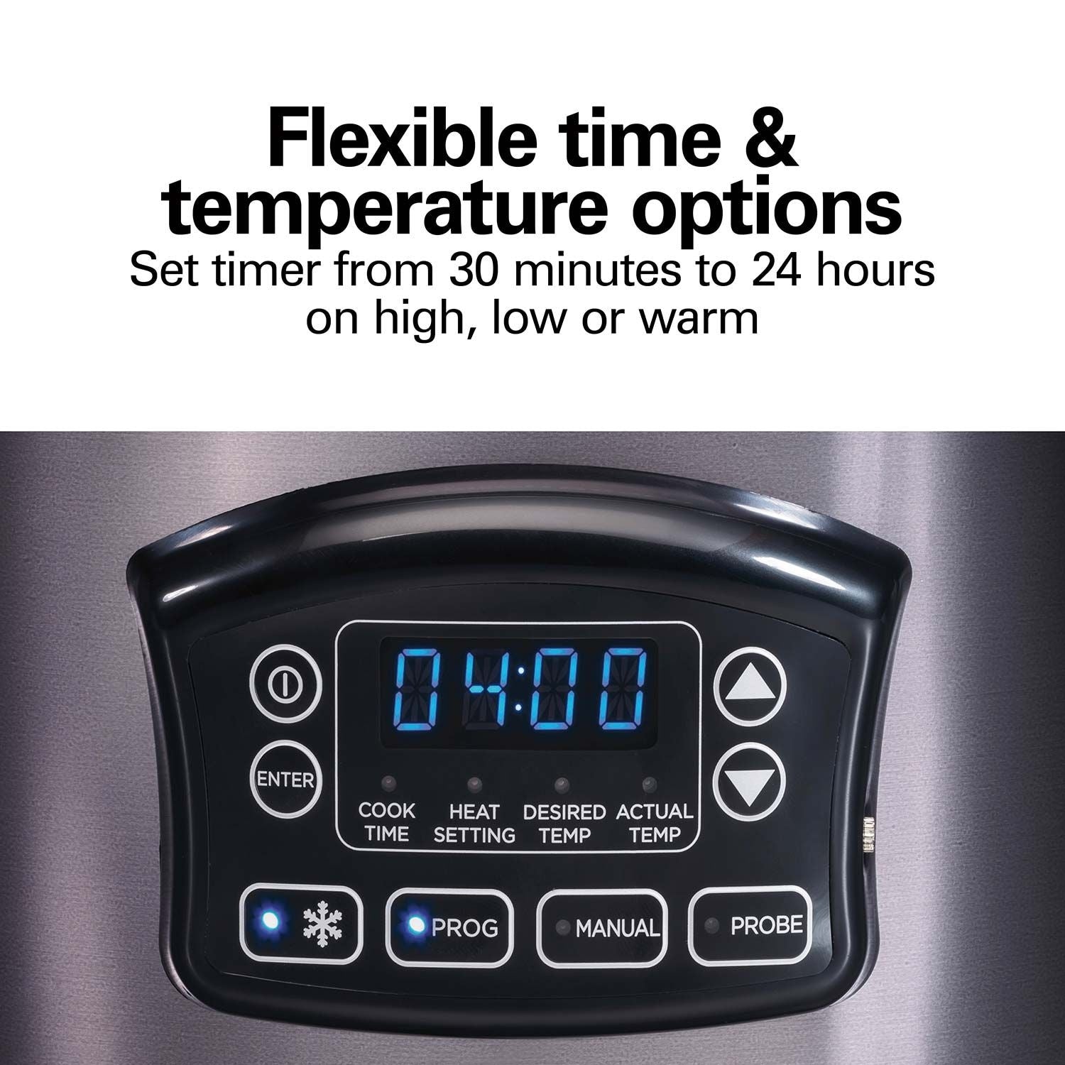 Programmable Defrost Slow Cooker, Black, 6-qt U2S8 - product image 4