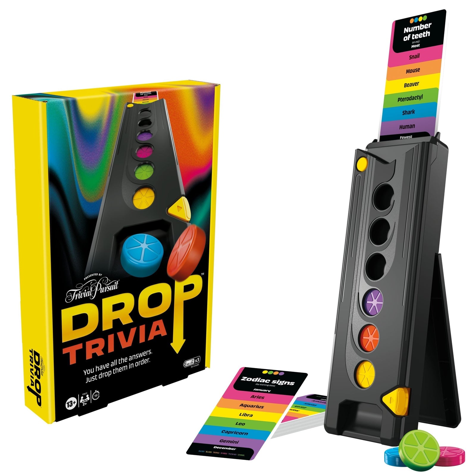 Games Drop Trivia Electronic Party Game with Voice & Sounds, Ages 13+ X0Q5 - product image 1