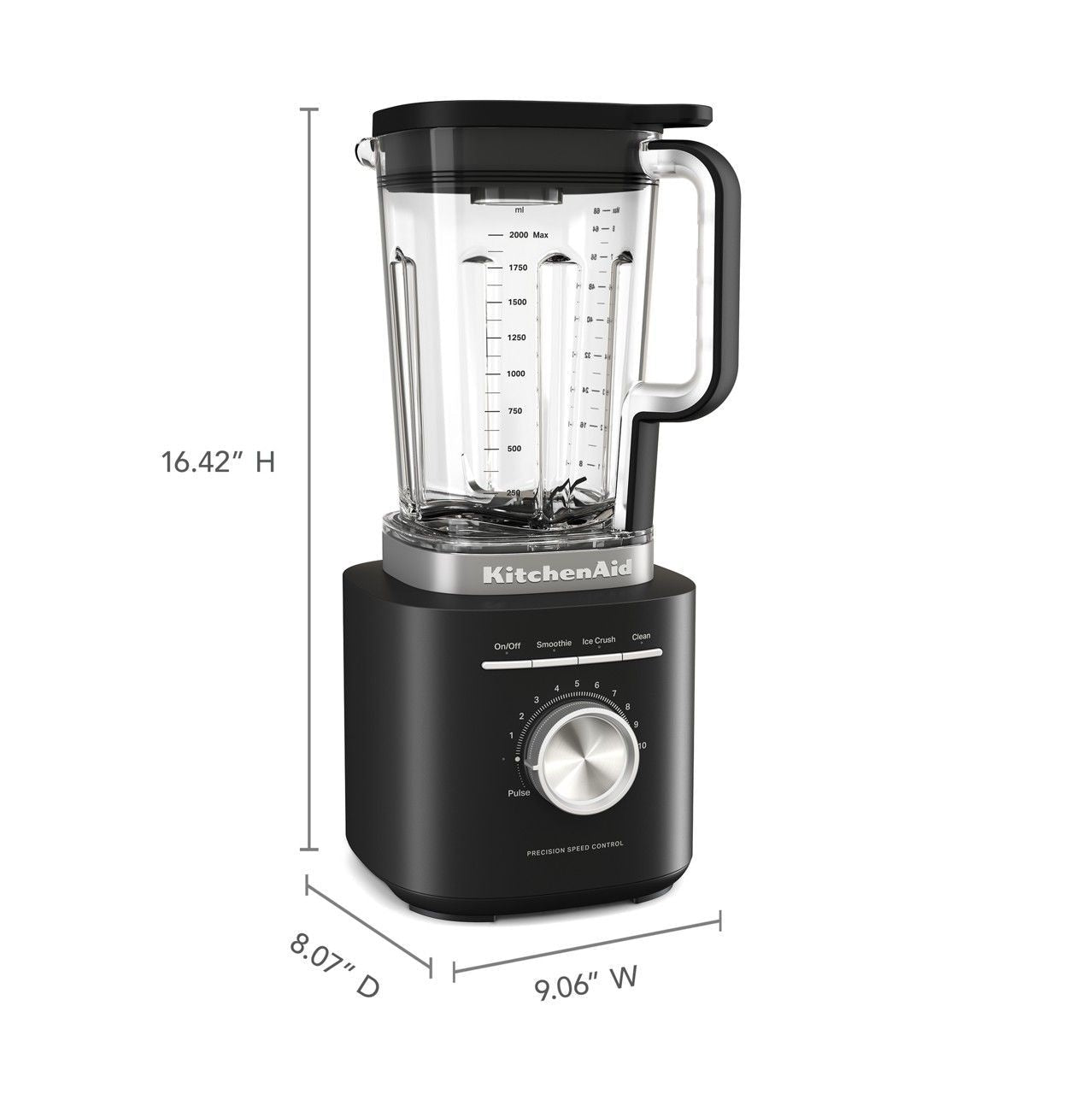 10-Speed Matte Black Pure Power Blender R0E3 - product image 3
