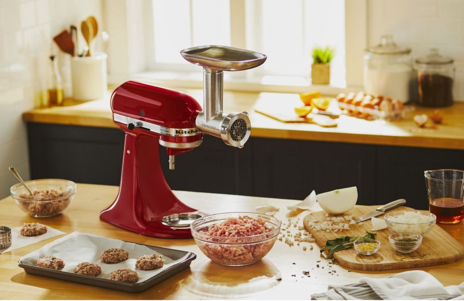Metal Food Grinder Stand Mixer Attachment K1G0 - product image 7