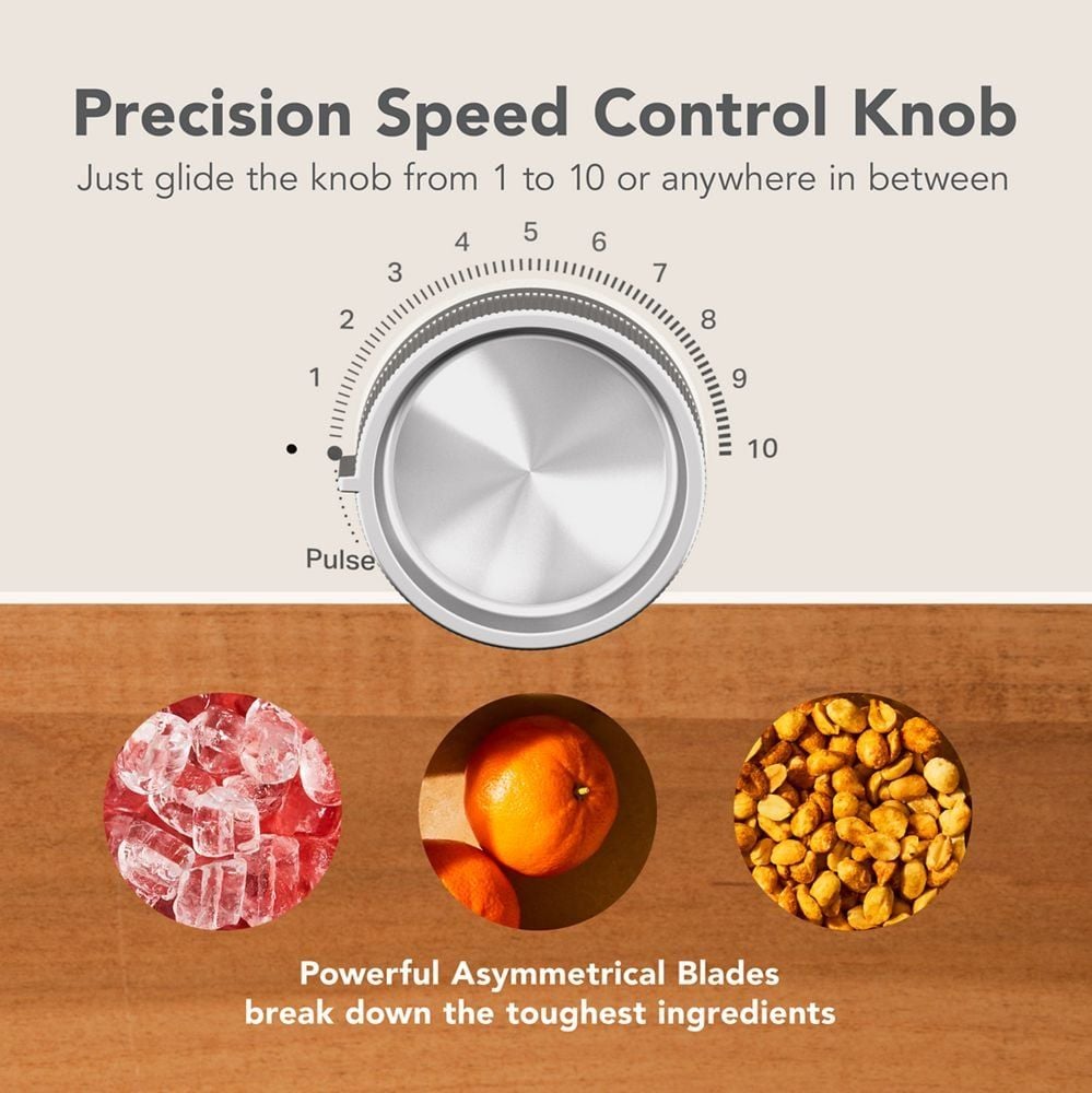 Single Blender with Jar, Precision Control, Black P7O0 - product image 6