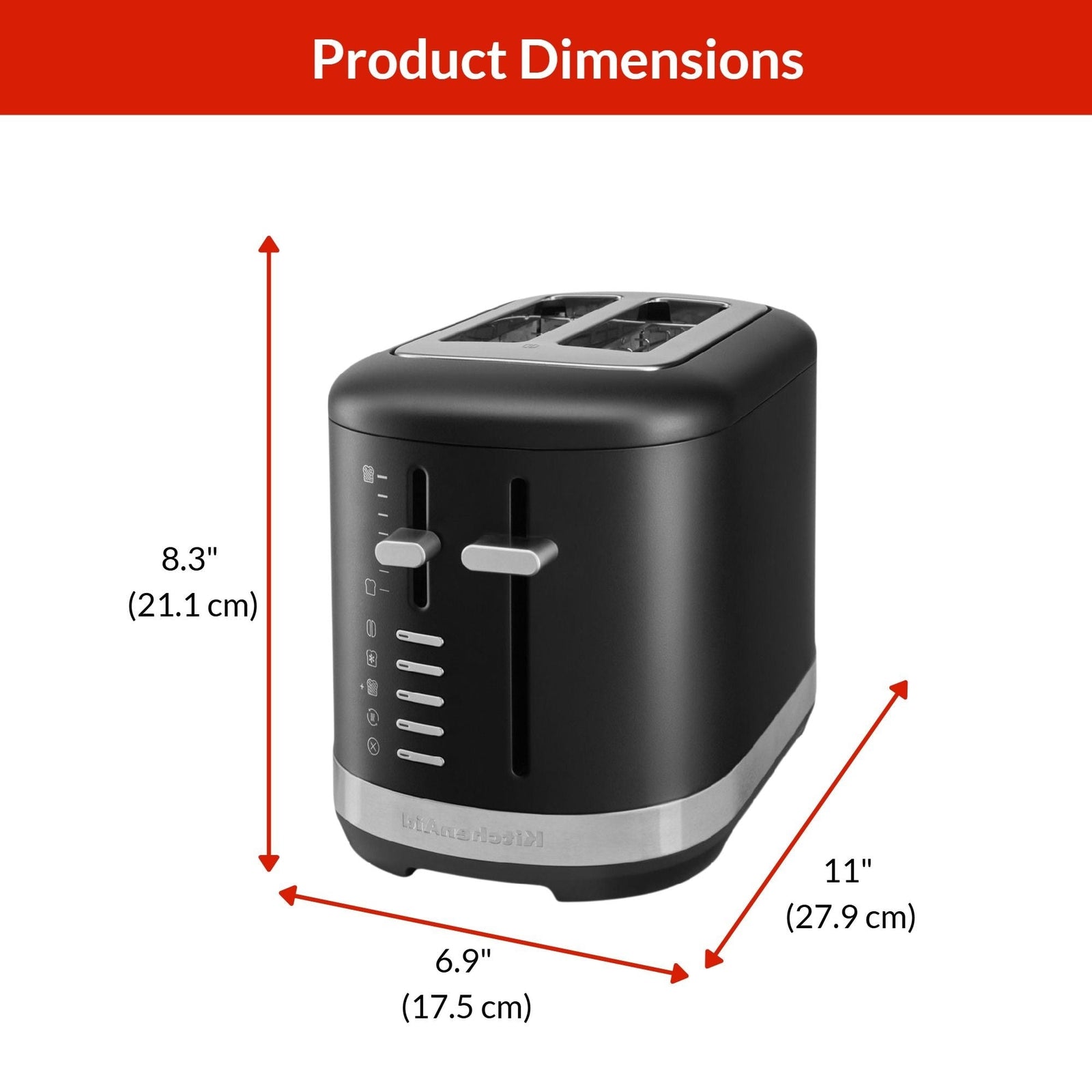 Toaster with Extra-Wide Slots, Matte Black A1A7 - product image 4