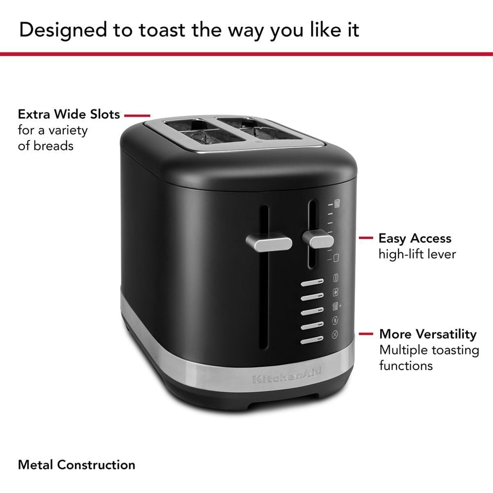 Toaster with Extra-Wide Slots, Matte Black A1A7 - product image 5