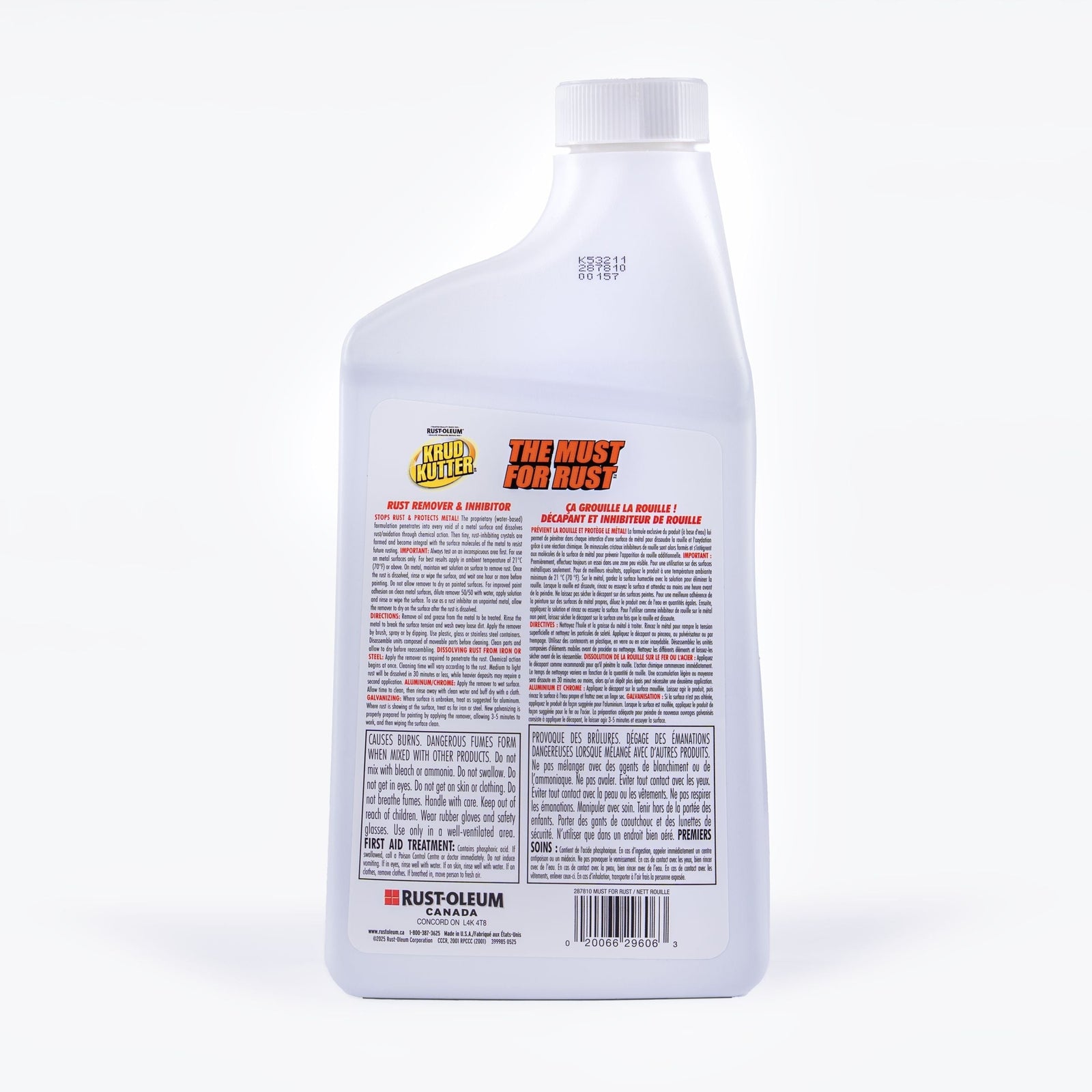 Water-Based Liquid Rust Remover & Inhibitor, Biodegradable, 946-mL J7Q0 - product image 2