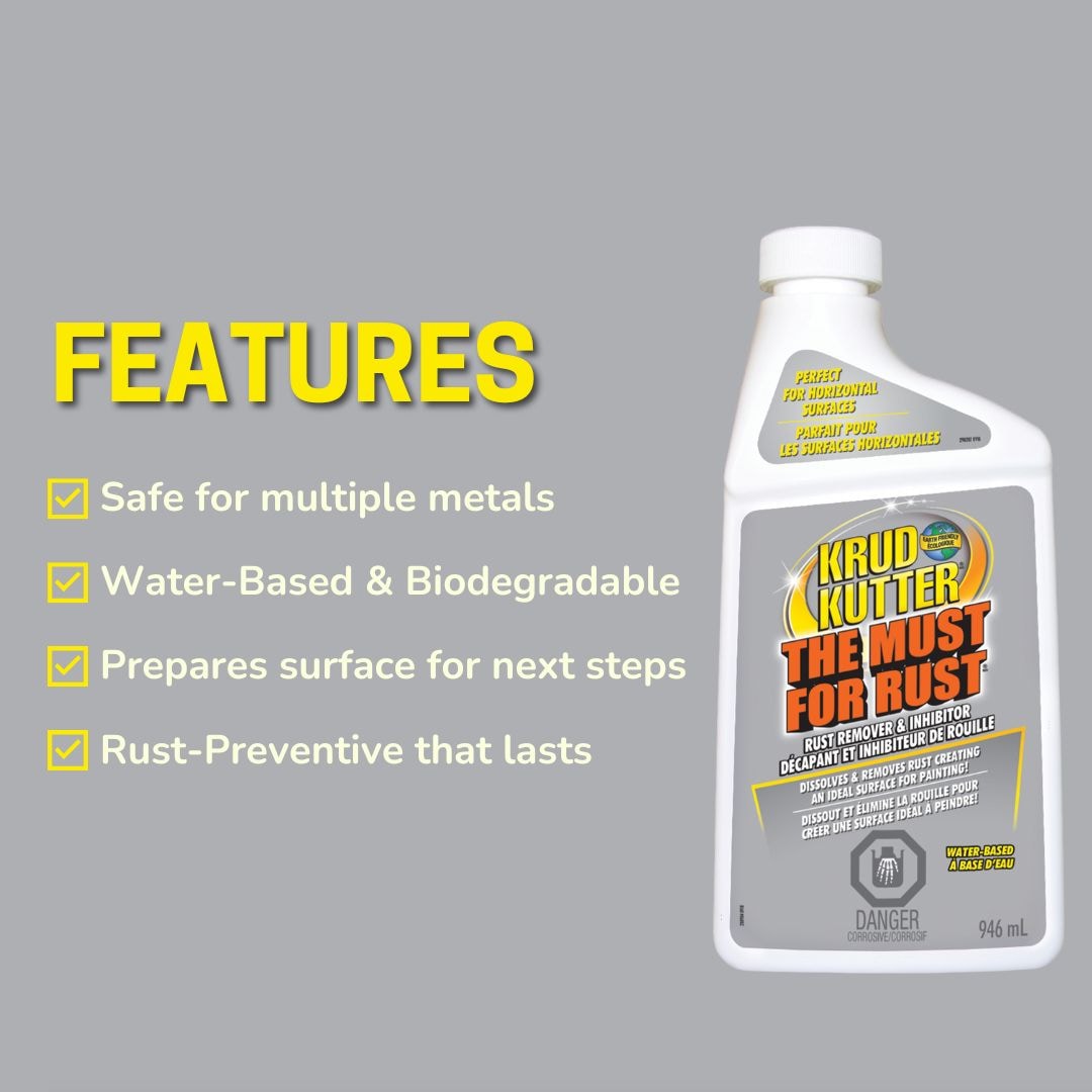 Water-Based Liquid Rust Remover & Inhibitor, Biodegradable, 946-mL J7Q0 - product image 6