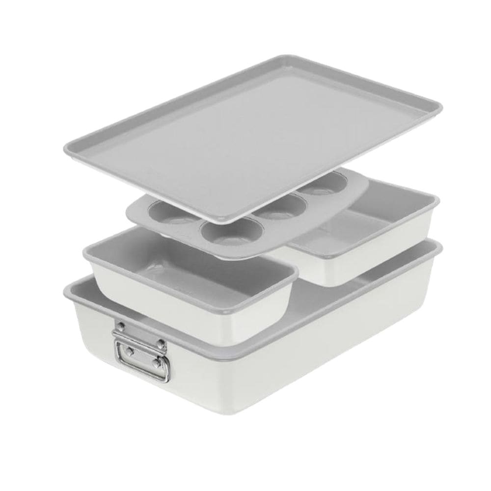 Premium Stackable Cream Non-Stick Bakeware Set, 5-pc S0X2 - product image 1