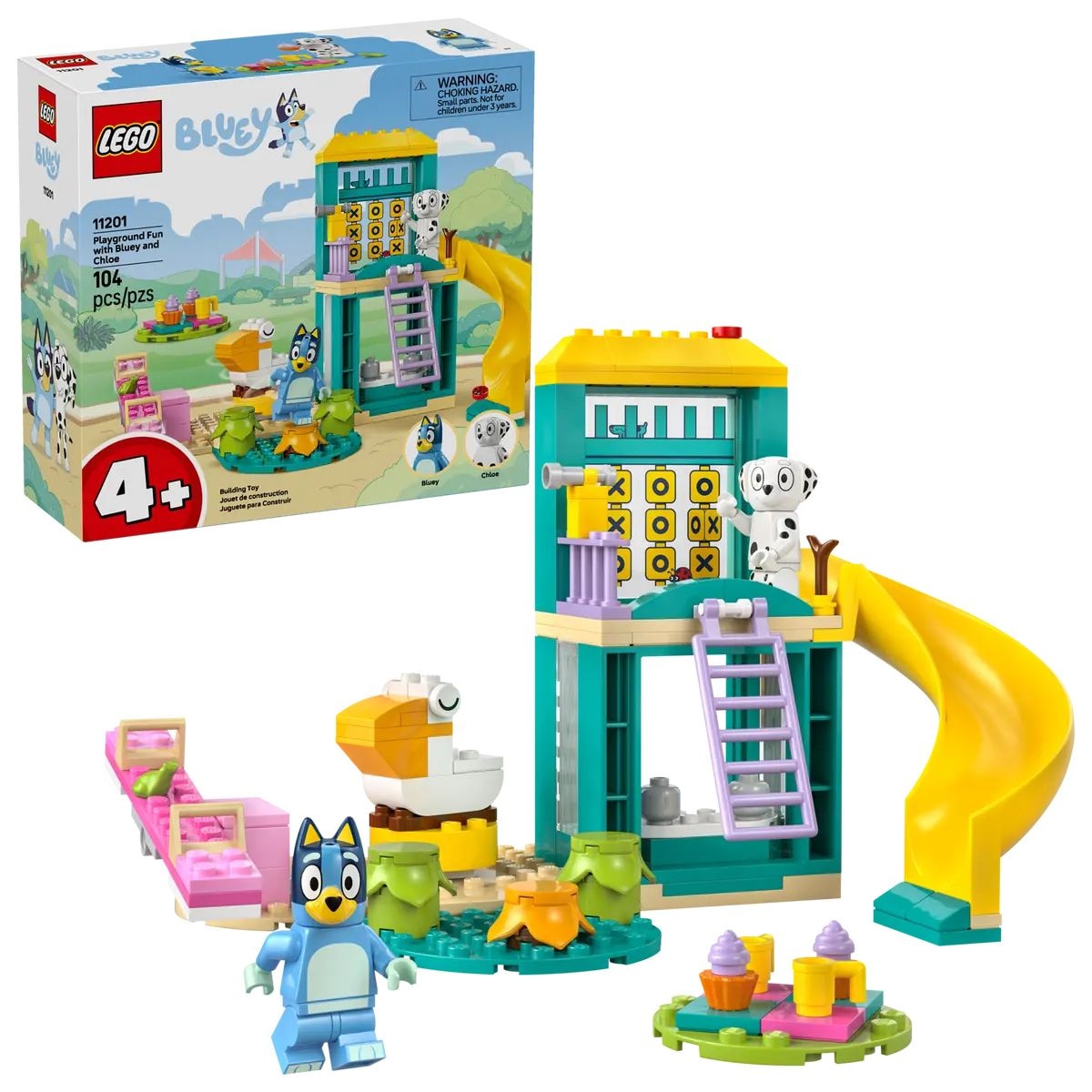 Bluey's Playground Fun with Bluey and Chloe - 11201, 104-pcs, Ages 4+ D5M9 - product image 1