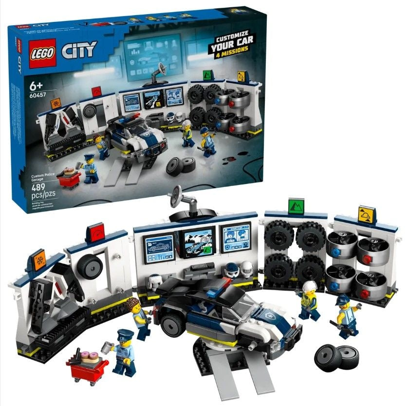 City Custom Police Car Garage - 60457, 489-pcs, Ages 6+ F3N5 - product image 1