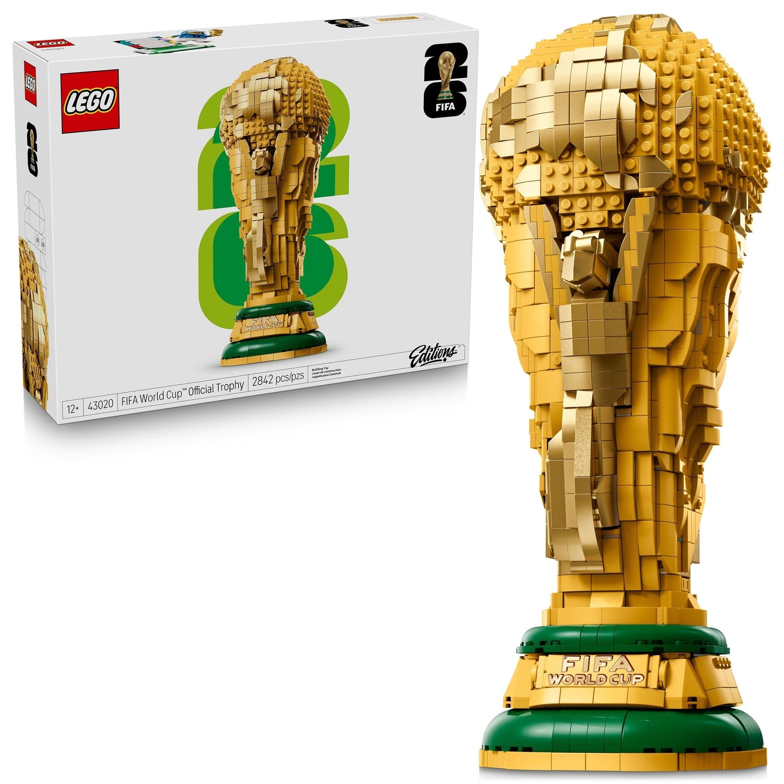 Editions FIFA World Cup Official Trophy - 43020, 2842-pcs, Ages 12+ R9W6 - product image 1