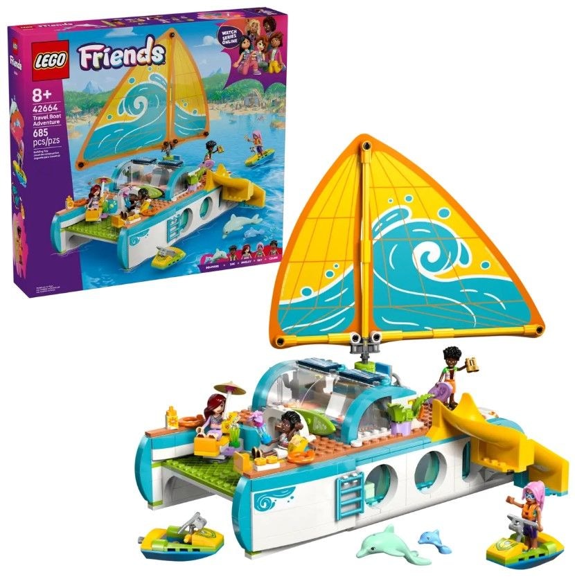 Friends Travel Boat Adventure - 42664, 685-pcs, Ages 8+ T5C9 - product image 1