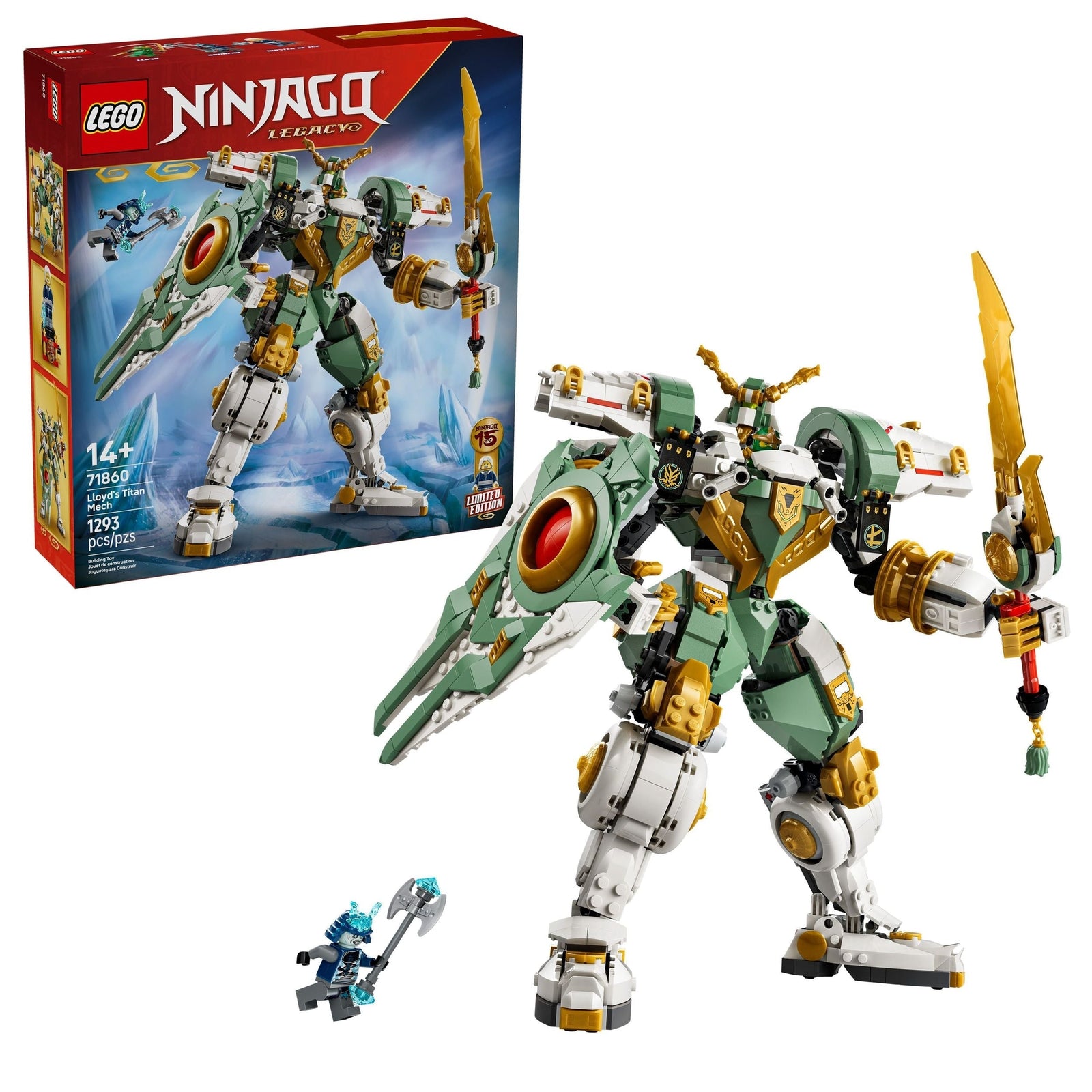 Ninjago Lloyd’s Titan Mech 15th Anniversary Toy Building Set - 71860, 1293-pcs, Ages 14+ B4W6 - product image 1