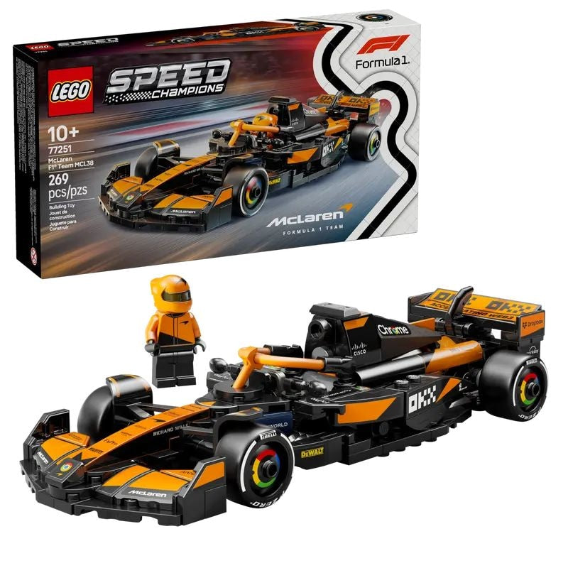 Speed Champions McLaren F1 Team MCL38 Race Car - 77251, 269-pcs, Ages 10+ L1A1 - product image 1
