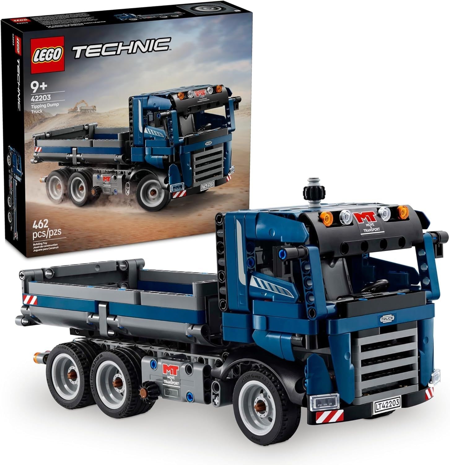 Technic Tipping Dump Truck Building Set - 42203, 462-pcs, Ages 9+ X4R1 - product image 1