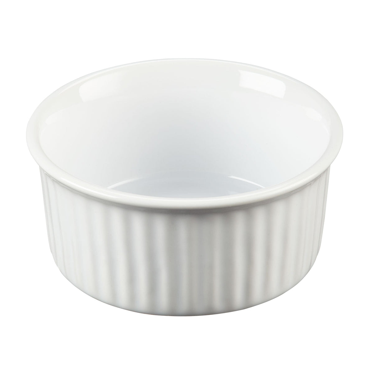 Ceramic Ramekin, White, 4.92 x 2.36-in K5P3 - product image 1