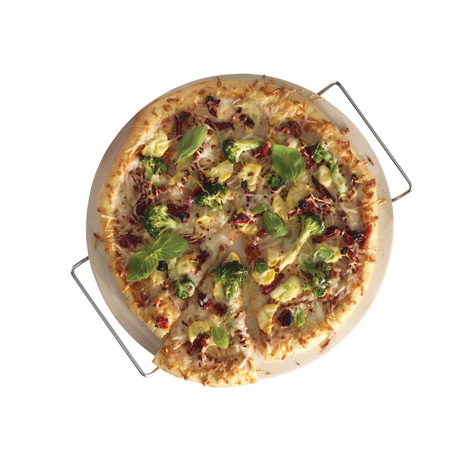 Ceramic Round Pizza Stone & Serving Rack, 15-in N3T9 - product image 5